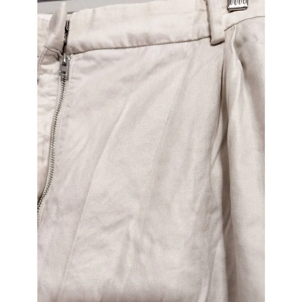 Aritzia babaton sadiki linen blend pants size 12